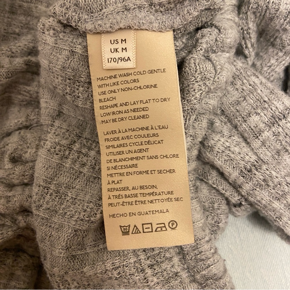 Anthropologie Gray Textured Sweatshirt - Picture 6 of 7